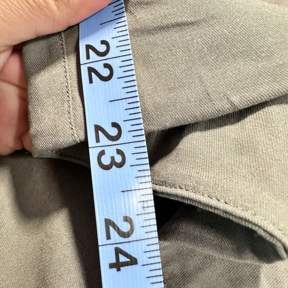 Lululemon Metropolis Maven High Rise Crop Pants Wide Leg Grey Sage Women 6 - Picture 6 of 11